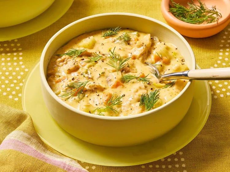 salmon chowder