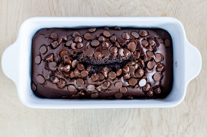 Chocolate Zucchini Bread 6 Chocolate Zucchini Bread with Chocolate Chips