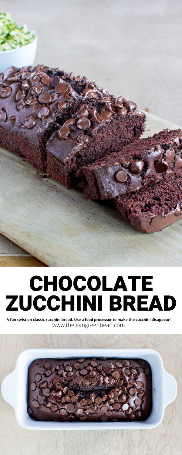 Chocolate Zucchini Bread 8 This Chocolate Zucchini Bread with Chocolate Chips is the perfect way to use up all of those summer zucchini. Kid-friendly and perfect for breakfast or snack time.