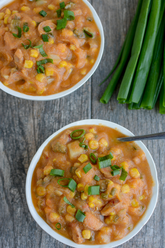 healthy crockpot potato soup with hash browns