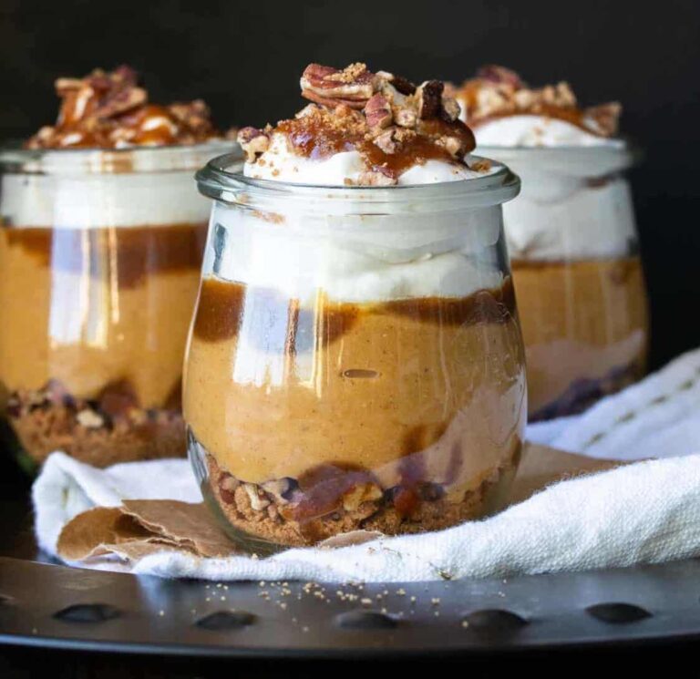 20 Easy Pumpkin Dessert Recipes {That Are Not Pumpkin Pie} 22 vegan layered pumpkin dessert